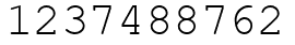 Число 1237488762.