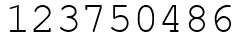 Число 123750486.