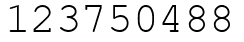 Число 123750488.