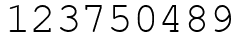 Число 123750489.