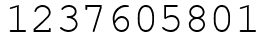 Число 1237605801.