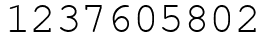 Число 1237605802.