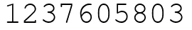 Число 1237605803.