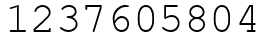 Число 1237605804.