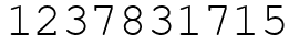 Число 1237831715.