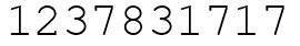 Число 1237831717.