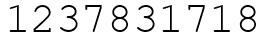 Число 1237831718.