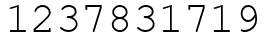 Число 1237831719.