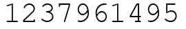 Число 1237961495.