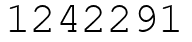 Число 1242291.