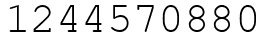 Число 1244570880.
