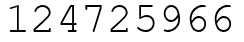 Число 124725966.