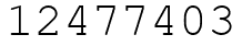 Число 12477403.