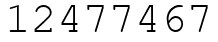 Число 12477467.