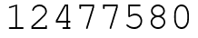 Число 12477580.
