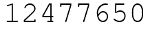 Число 12477650.
