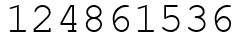 Число 124861536.
