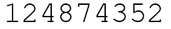 Число 124874352.