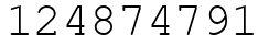 Число 124874791.