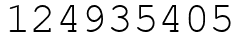 Число 124935405.