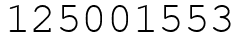 Число 125001553.