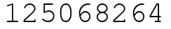 Число 125068264.