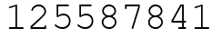 Число 125587841.