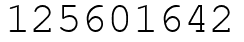 Число 125601642.