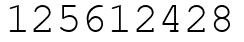 Число 125612428.