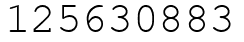 Число 125630883.