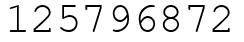 Число 125796872.