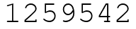 Число 1259542.