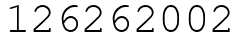Число 126262002.