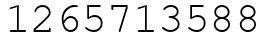 Число 1265713588.
