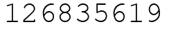 Число 126835619.