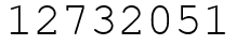 Число 12732051.