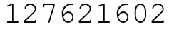 Число 127621602.