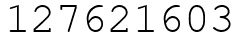 Число 127621603.