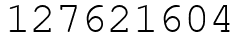 Число 127621604.