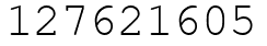 Число 127621605.