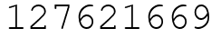 Число 127621669.