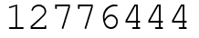 Число 12776444.