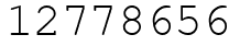 Число 12778656.