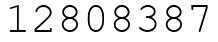 Число 12808387.