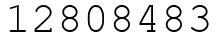 Число 12808483.