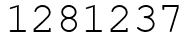 Число 1281237.