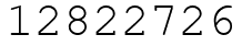Число 12822726.