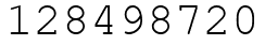 Число 128498720.