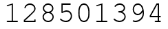 Число 128501394.