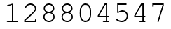 Число 128804547.